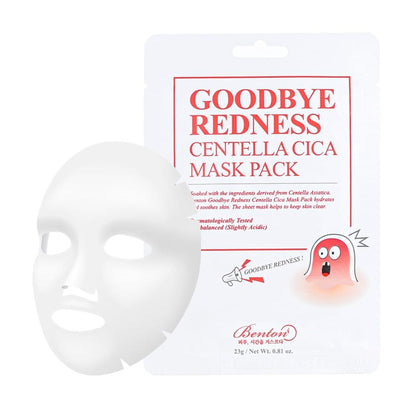 Benton Benton Łagodzące maseczki w płachcie Goodbye Redness Centella Mask - 10 sztuk
