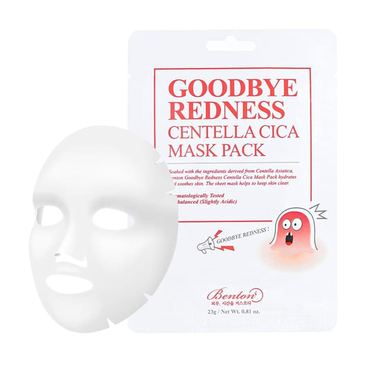 Benton Benton Łagodzące maseczki w płachcie Goodbye Redness Centella Mask - 10 sztuk