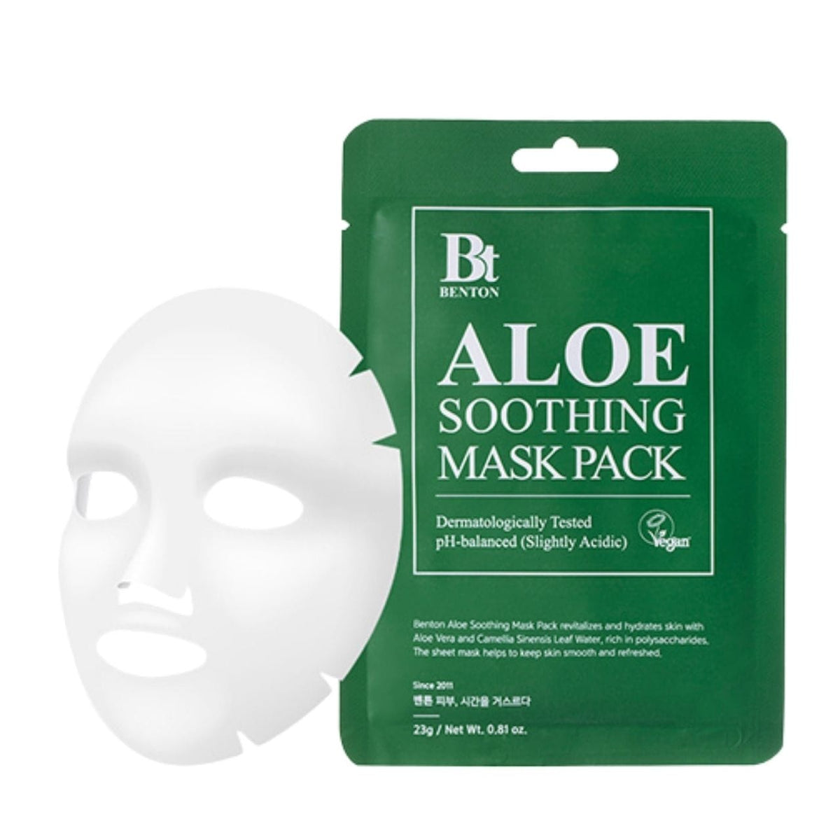 Benton Benton Maseczka w płachcie z aloesem Aloe Soothing Mask - 1 sztuka — Składniki i ocena