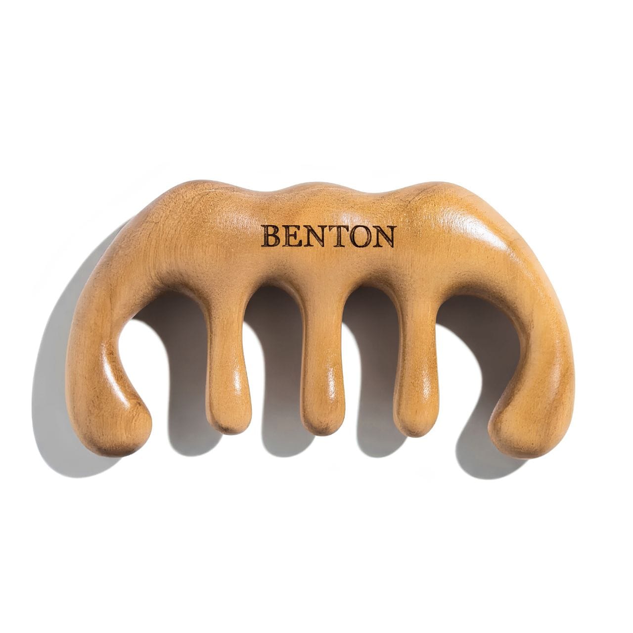 Benton Benton Scalp Brush Massager Drewniana szczotka do masażu skóry głowy - 1 sztuka