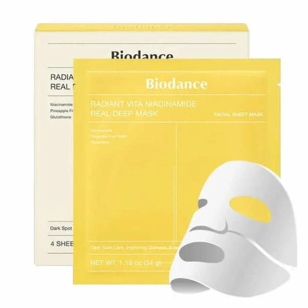 Biodance Biodance Radiant Vita Niacinamide Maska rozjaśniająca - 4 sztuki