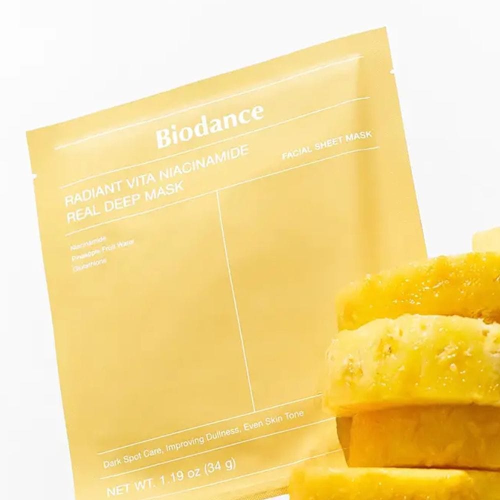Biodance Biodance Radiant Vita Niacinamide Maska rozjaśniająca - 4 sztuki