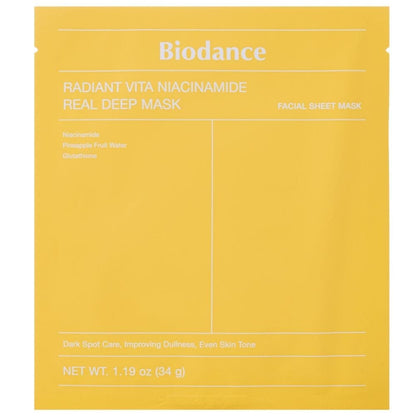 Biodance Biodance Radiant Vita Niacinamide Rozjaśniająca maska do twarzy - 1 sztuka