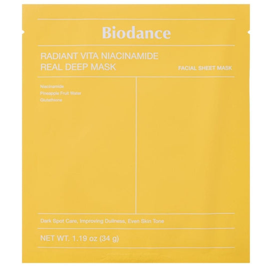 Biodance Biodance Radiant Vita Niacinamide Rozjaśniająca maska do twarzy - 1 sztuka