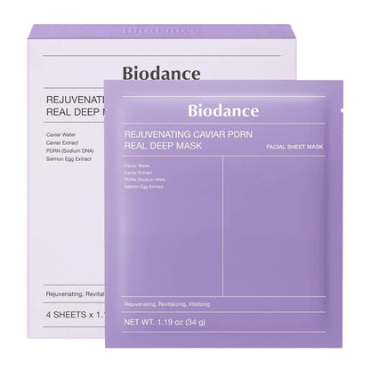 Biodance Biodance Rejuvenating Caviar PDRN Maseczka z ekstraktem z kawioru - 4 sztuki