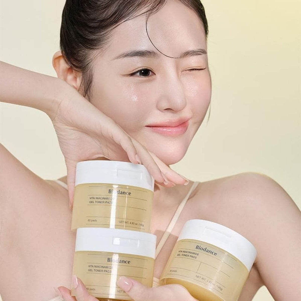 Biodance Biodance Vita Niacinamide Gel Żelowe płatki rozświetlające - 60 sztuk