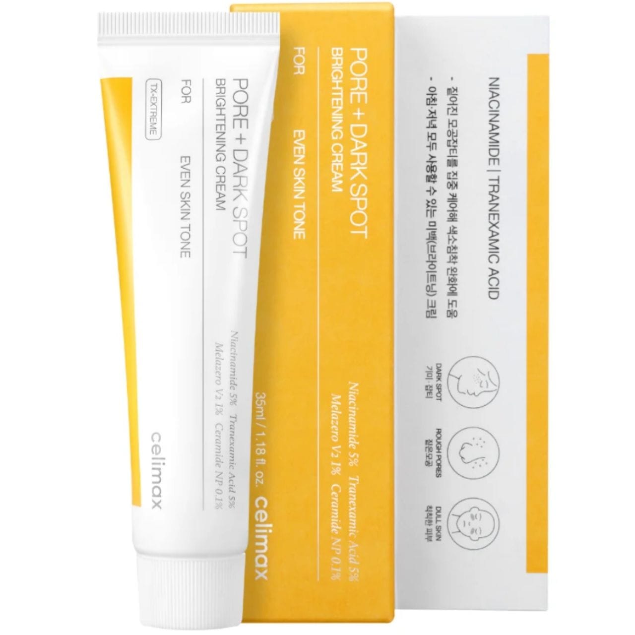 Celimax Celimax Pore+Dark Rozjaśniający krem do twarzy - 35 ml