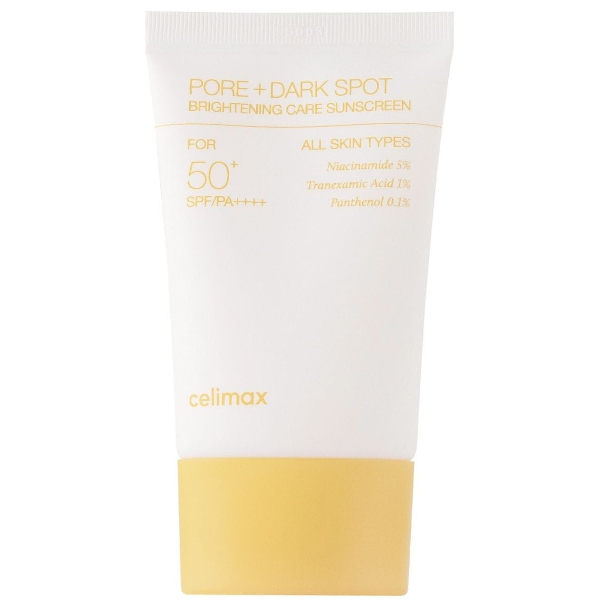 Celimax Celimax Pore+Dark Spot Rozjaśniający krem przeciwsłoneczny - 50 ml — Składniki i ocena