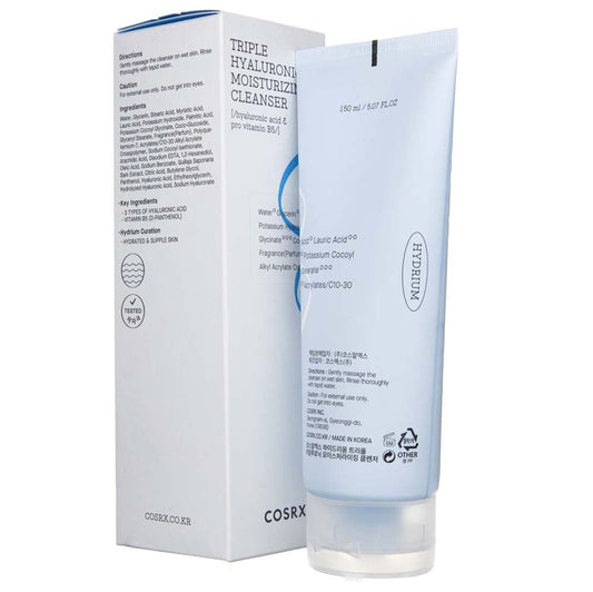 COSRX COSRX Hydrium Triple Hyaluronic Moisture Cleanser Oczyszczająca pianka z kwasem hialuronowym - 150 ml