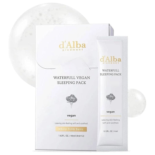 d'Alba d'Alba Waterfull Wegańska maska nocna z białą truflą - 12x4 ml