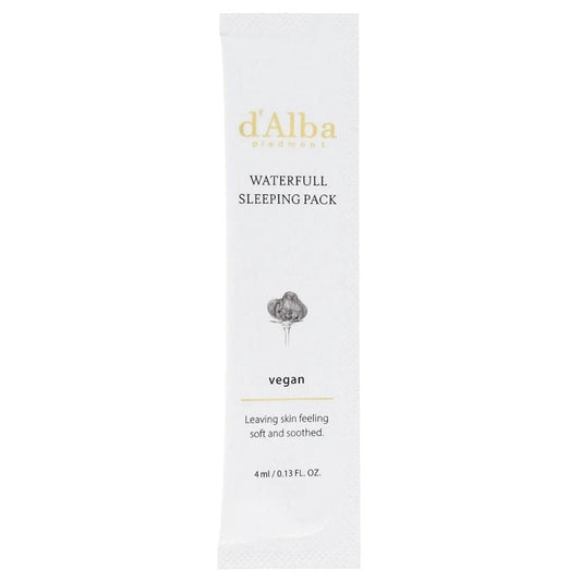 d'Alba d'Alba Waterfull Wegańska maska nocna z białą truflą - 12x4 ml