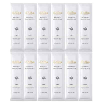 d'Alba d'Alba Waterfull Wegańska maska nocna z białą truflą - 12x4 ml