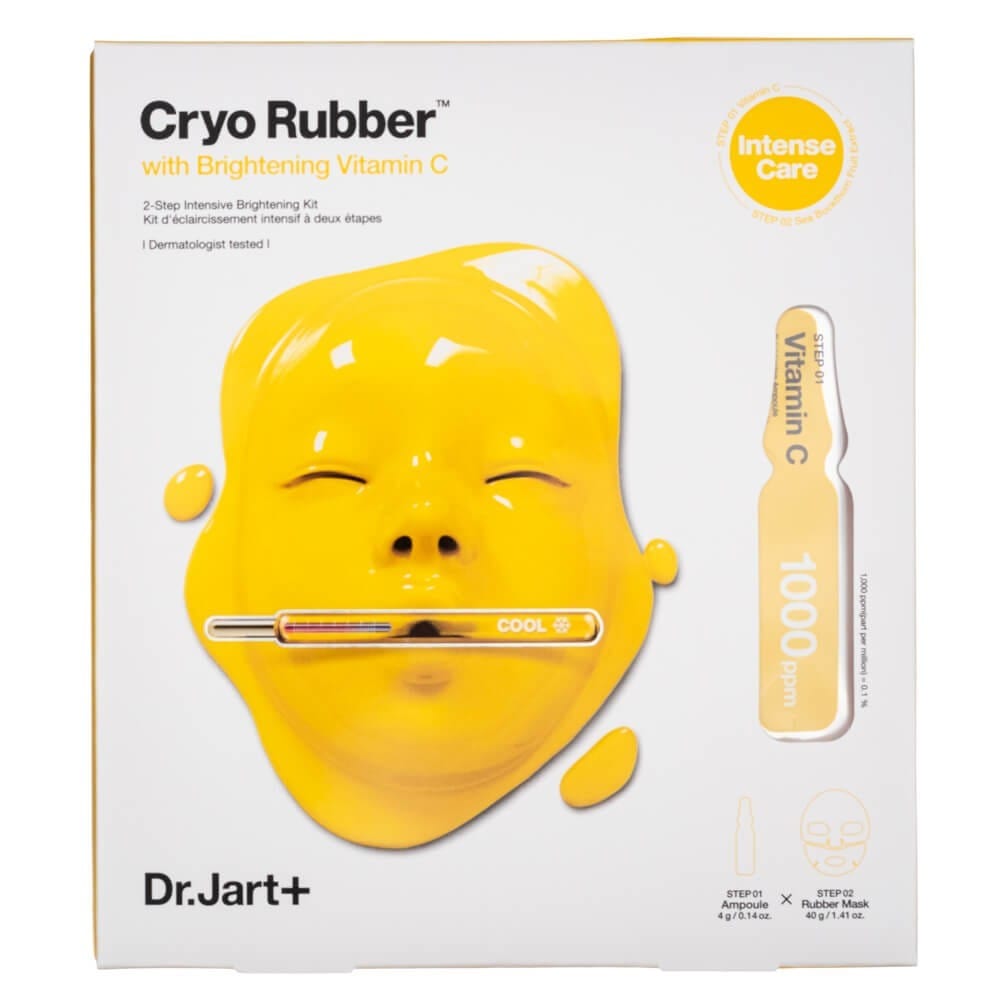 Dr. Jart+ Dr. Jart+ Cryo Rubber dwuetapowa maska rozjaśniająca z witaminą C — Składniki i ocena