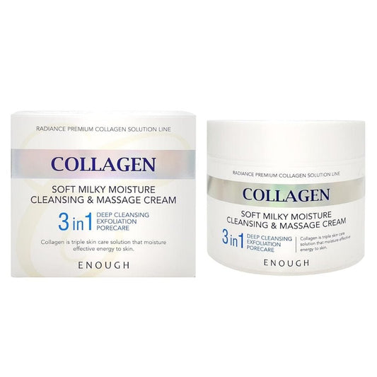 Enough Enough Collagen 3w1: Krem do masażu i oczyszczania twarzy - 300 ml