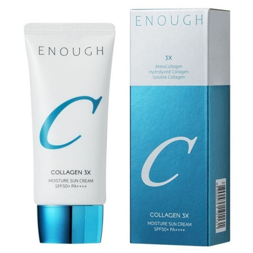 Enough Enough Collagen 3X Krem przeciwsłoneczny SPF50+ z kolagenem - 50 ml — Składniki i ocena