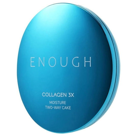Enough Enough Collagen 3X Moisture Two Way Cake Podkład w kompakcie SPF28 odcień 21N Transparent Beige