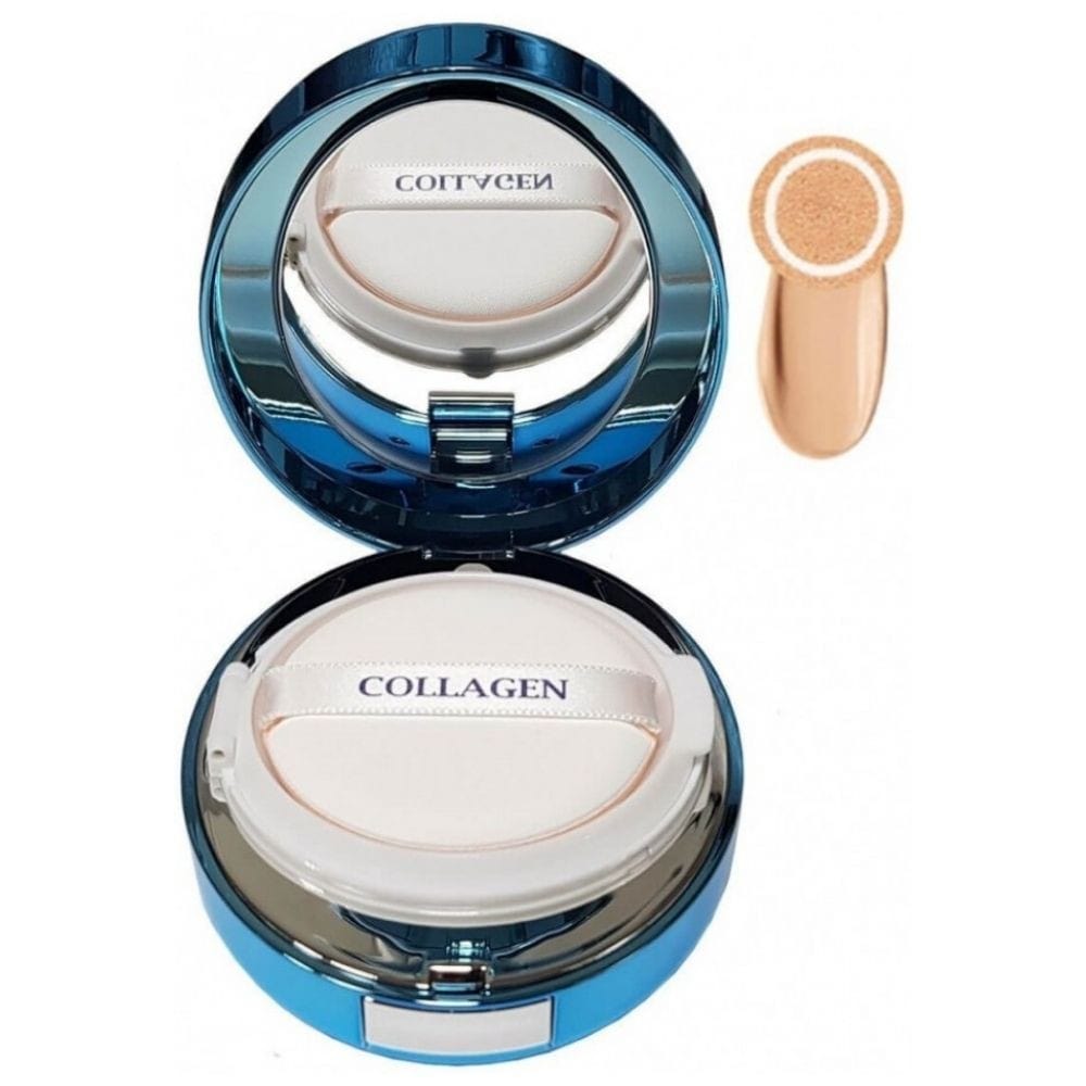 Enough Enough Collagen Aqua Air Cushion SPF50+ Podkład w kompakcie odcień 13 Light Beige - 15 g — Składniki i ocena