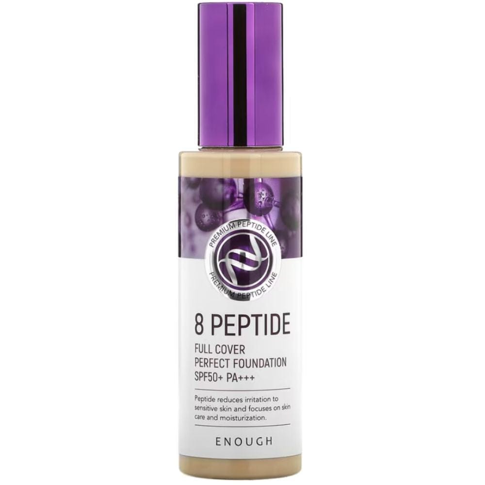 Enough Enough Nawilżający podkład z 8 peptydami SPF 50+ PA+++ odcień 21 - 100 ml — Składniki i ocena