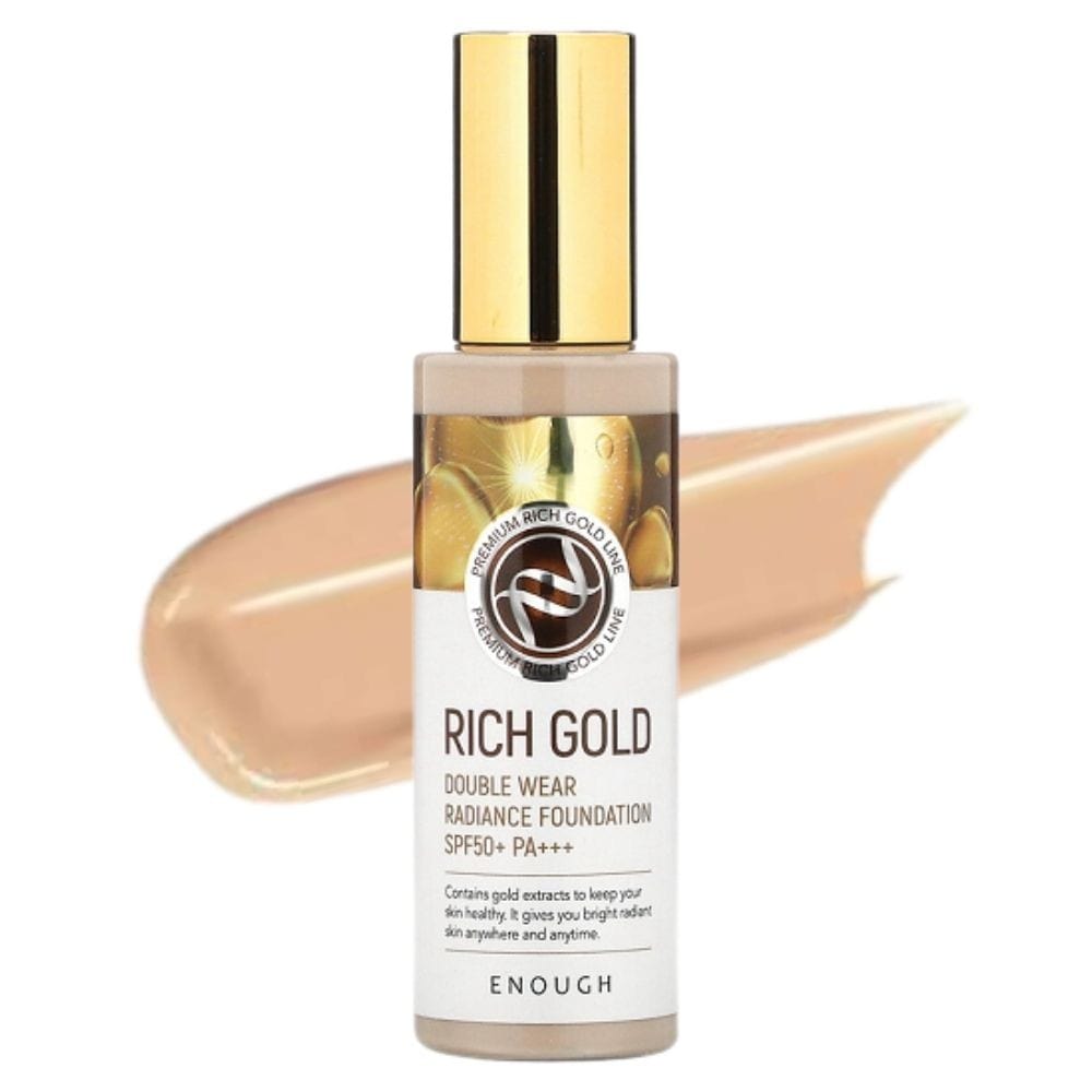 Enough Enough Podkład Rich Gold Double Wear SPF50+ odcień 23 - 100 g — Inhaltsstoffe i ocena