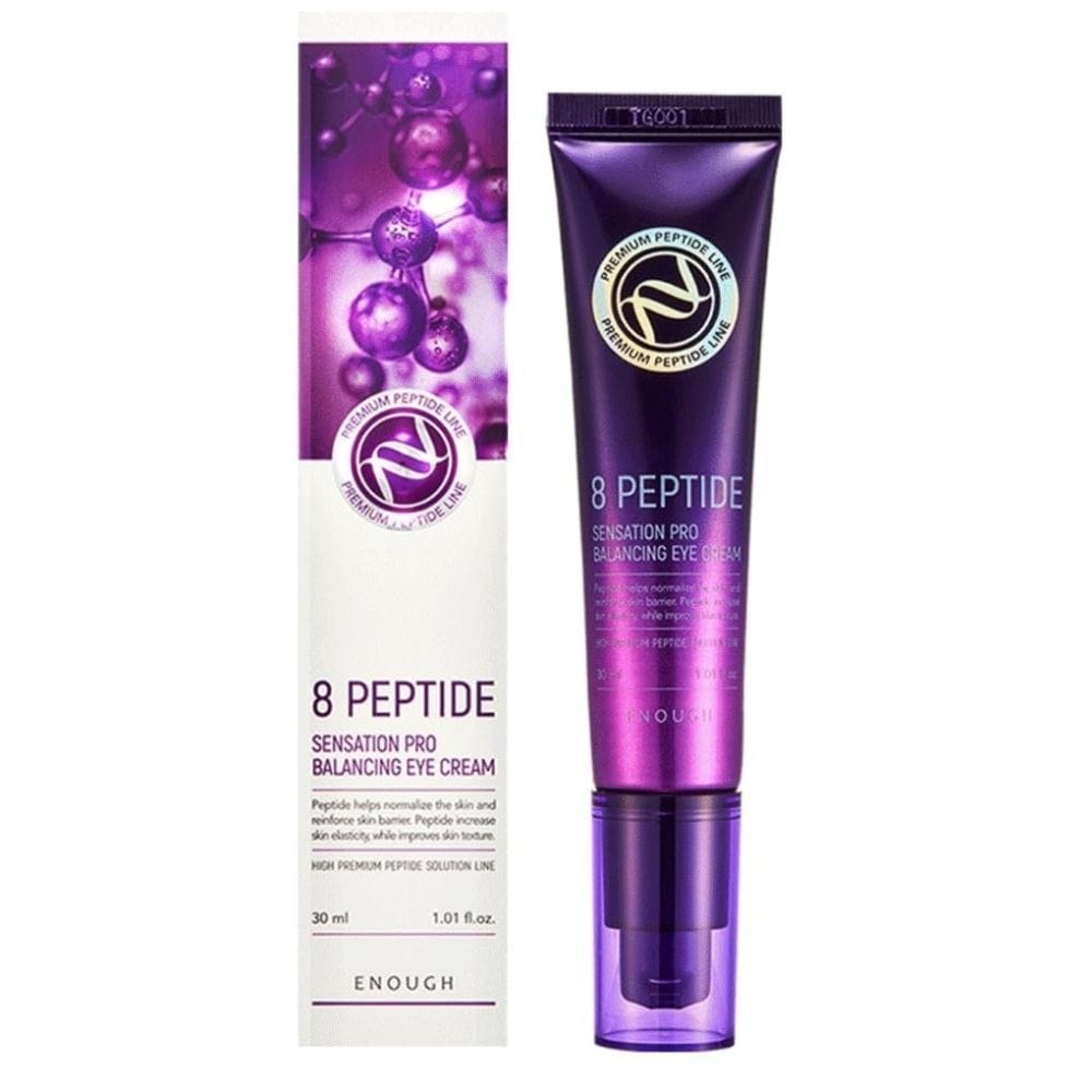 Enough Enough Przeciwstarzeniowy krem pod oczy z peptydami 8 Peptide - 30 ml — Składniki i ocena