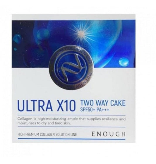 Enough Enough Puder matujący z SPF50+ Ultra X10 Two Way Cake odcień 13