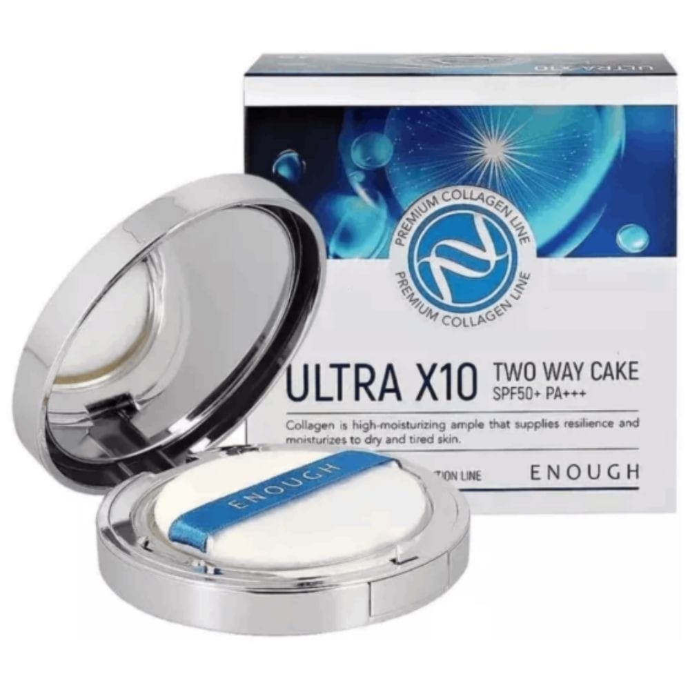 Enough Enough Puder matujący z SPF50+ Ultra X10 Two Way Cake odcień 21