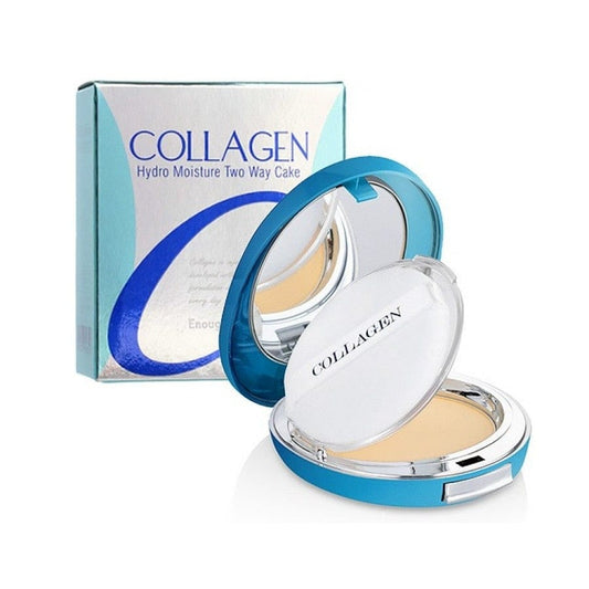 Enough Enough Puder z kolagenem Two Way Cake SPF25 odcień 23 + wkład uzupełniający (13g+13g)