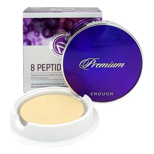 Enough Enough Puder z peptydami Premium 8 Peptide Two Way Cake SPF50+ odcień 13