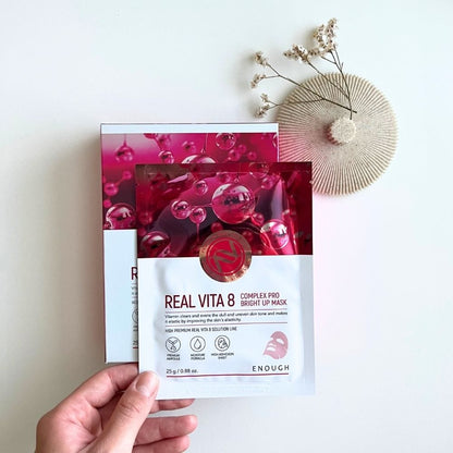 Enough Enough Real Vita 8 Maska z kompleksem witamin - 10 sztuk