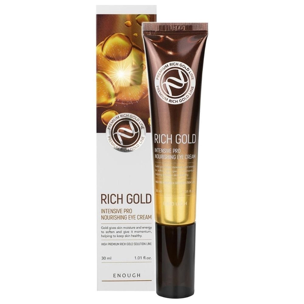 Enough Enough Rewitalizujący krem pod oczy z koloidalnym złotem Rich Gold - 30 ml — Składniki i ocena