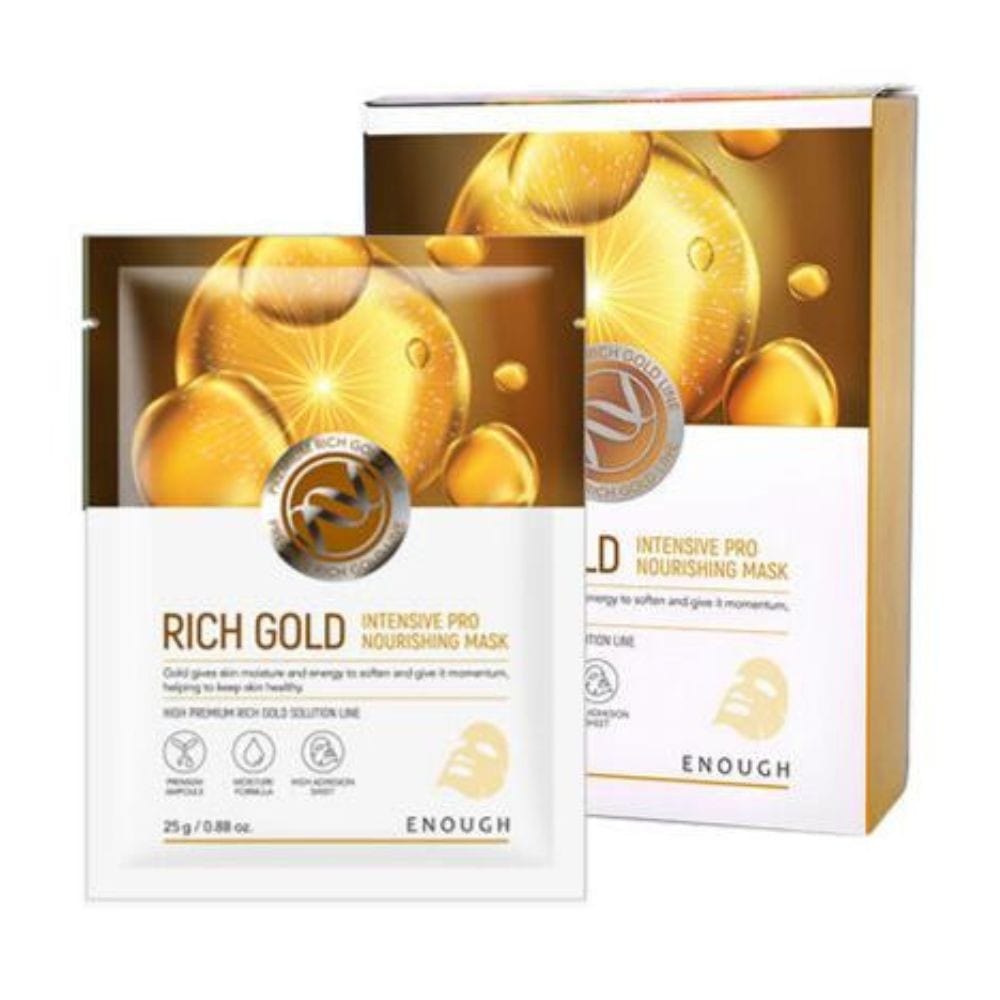 Enough Enough Rich Gold Odżywcza maska ze złotem - 10 sztuk — Składniki i ocena