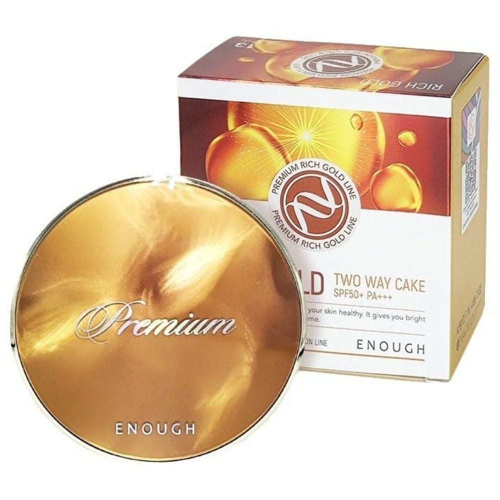 Enough Enough Rich Gold Two Way Cake Podkład w kompakcie SPF50+ odcień 13 Light Beige