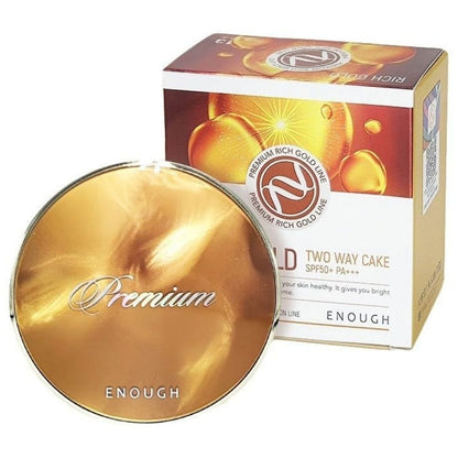 Enough Enough Rich Gold Two Way Cake Podkład w kompakcie SPF50+ odcień 13 Light Beige