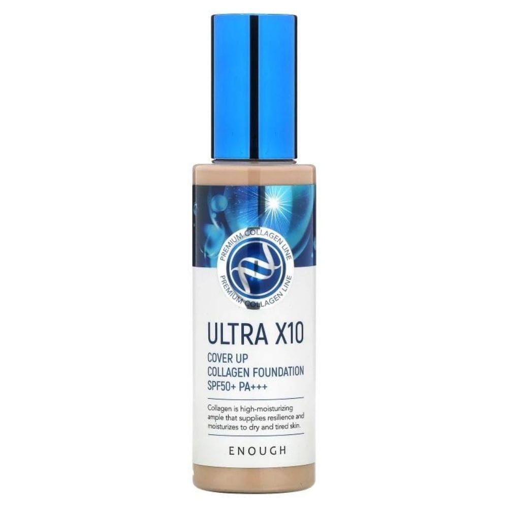 Enough Enough Ultra X10 Cover Up Nawilżający podkład z SPF50+ odcień 13 - 100 g — Składniki i ocena