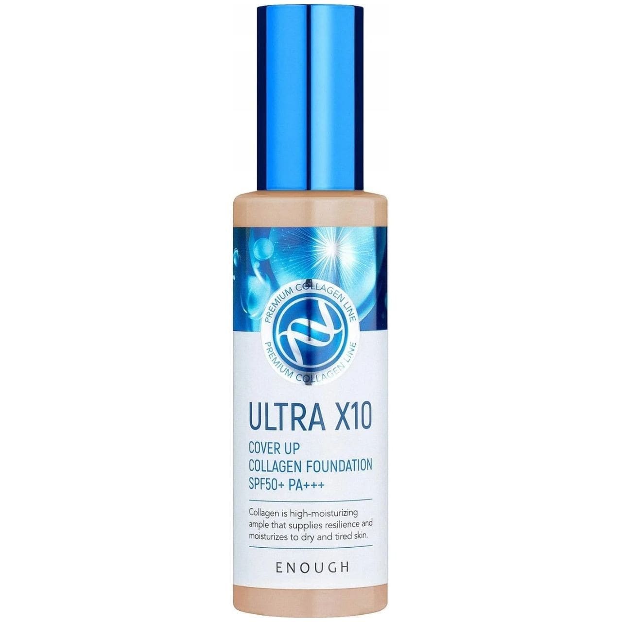 Enough Enough Ultra X10 Cover Up Nawilżający podkład z SPF50+ odcień 21 - 100 g