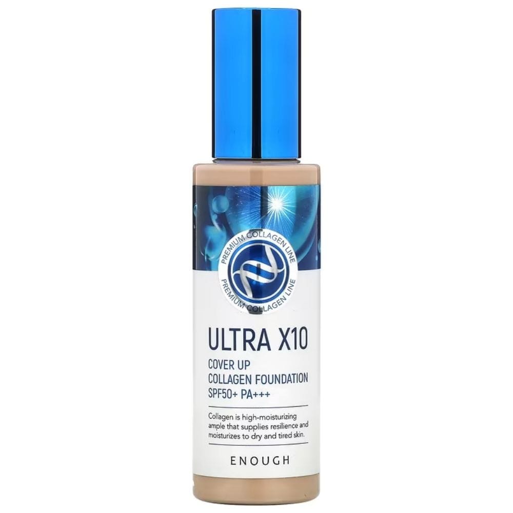 Enough Enough Ultra X10 Cover Up Nawilżający podkład z SPF50+ odcień 23 - 100 g — Składniki i ocena