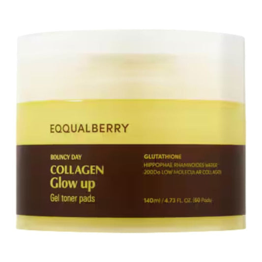 EQQUALBERRY Eqqualberry Collagen Płatki tonizujące, rozświetlające - 60 sztuk