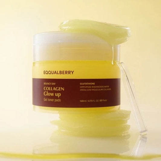 EQQUALBERRY Eqqualberry Collagen Płatki tonizujące, rozświetlające - 60 sztuk