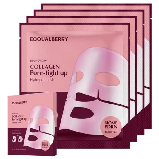 EQQUALBERRY Eqqualberry Collagen Pore-Tight Up Maska zmniejszająca pory - 4 sztuki