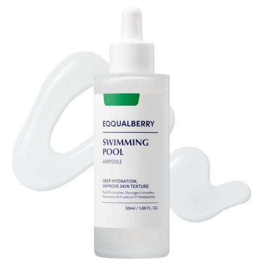 EQQUALBERRY Eqqualberry Swimming Pool Kojąco-nawilżająca ampułka ze skwalanem - 50 ml