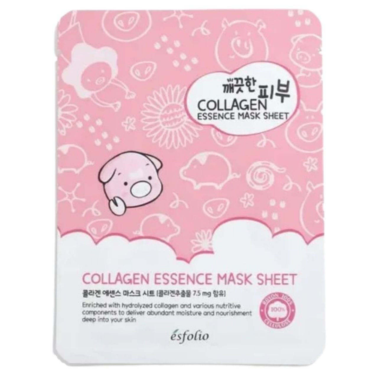 Esfolio Esfolio Pure Skin Collagen Essence Mask Sheet Nawilżająca maska w płachcie - 25 ml