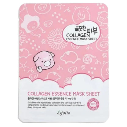 Esfolio Esfolio Pure Skin Collagen Essence Mask Sheet Nawilżająca maska w płachcie - 25 ml