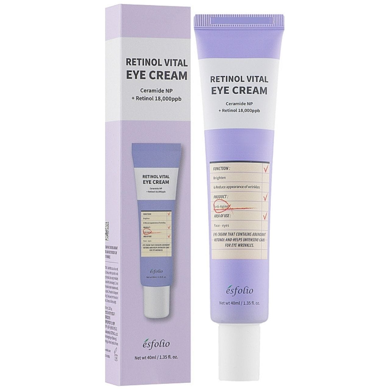 Esfolio Esfolio Retinol Vital Krem pod oczy z retinolem - 40 ml