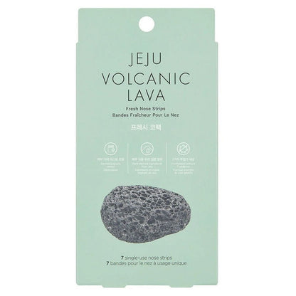 Esthetic House The Face Shop Jeju Volcanic Lava Plastry na nos z glinką wulkaniczną - 7 sztuk