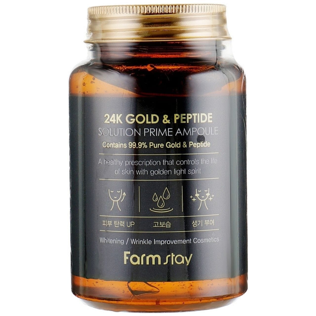 FarmStay FarmStay 24K Gold&Peptide Przeciwstarzeniowa ampułka do twarzy - 250 ml