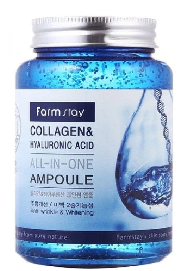 FarmStay FarmStay Ampułka z kwasem hialuronowym i kolagenem - 250 ml