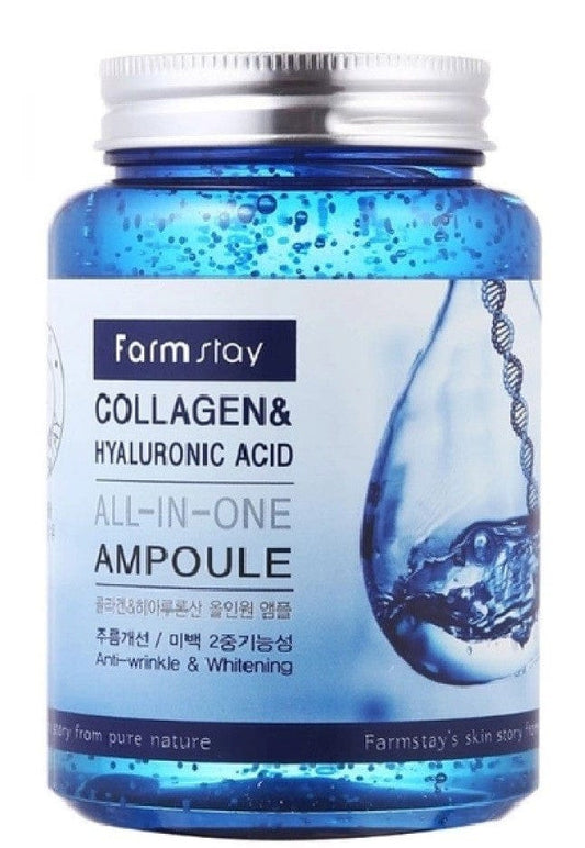 FarmStay FarmStay Ampułka z kwasem hialuronowym i kolagenem - 250 ml