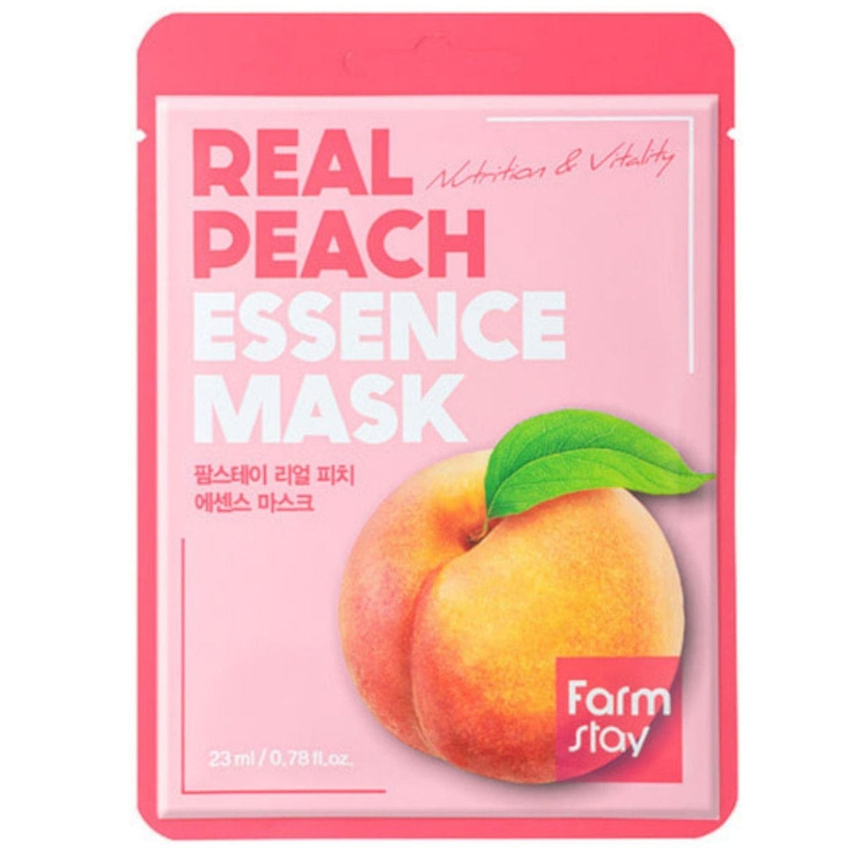 FarmStay FarmStay Real Essence Maska w płachcie z ekstraktem z brzoskwini - 23 ml — Składniki i ocena