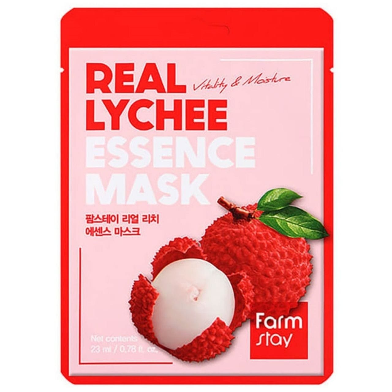 FarmStay FarmStay Real Essence Maska w płachcie z ekstraktem z liczi - 23 ml