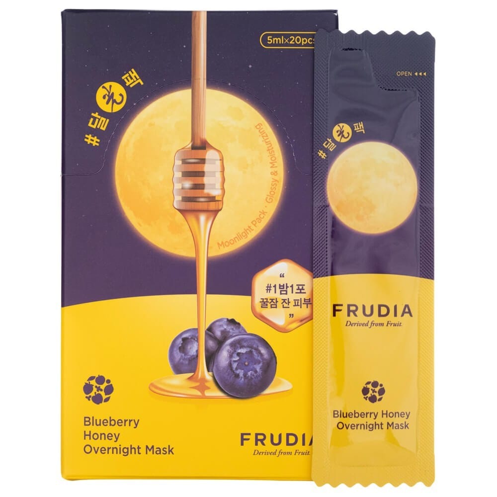 Frudia Frudia Nawilżające maseczki na noc, jagodowo-miodowe - 20 sztuk